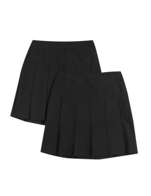 Girls&#39; 2 Pack Permanent Pleat Skirt with Triple Action Stormwear&trade;